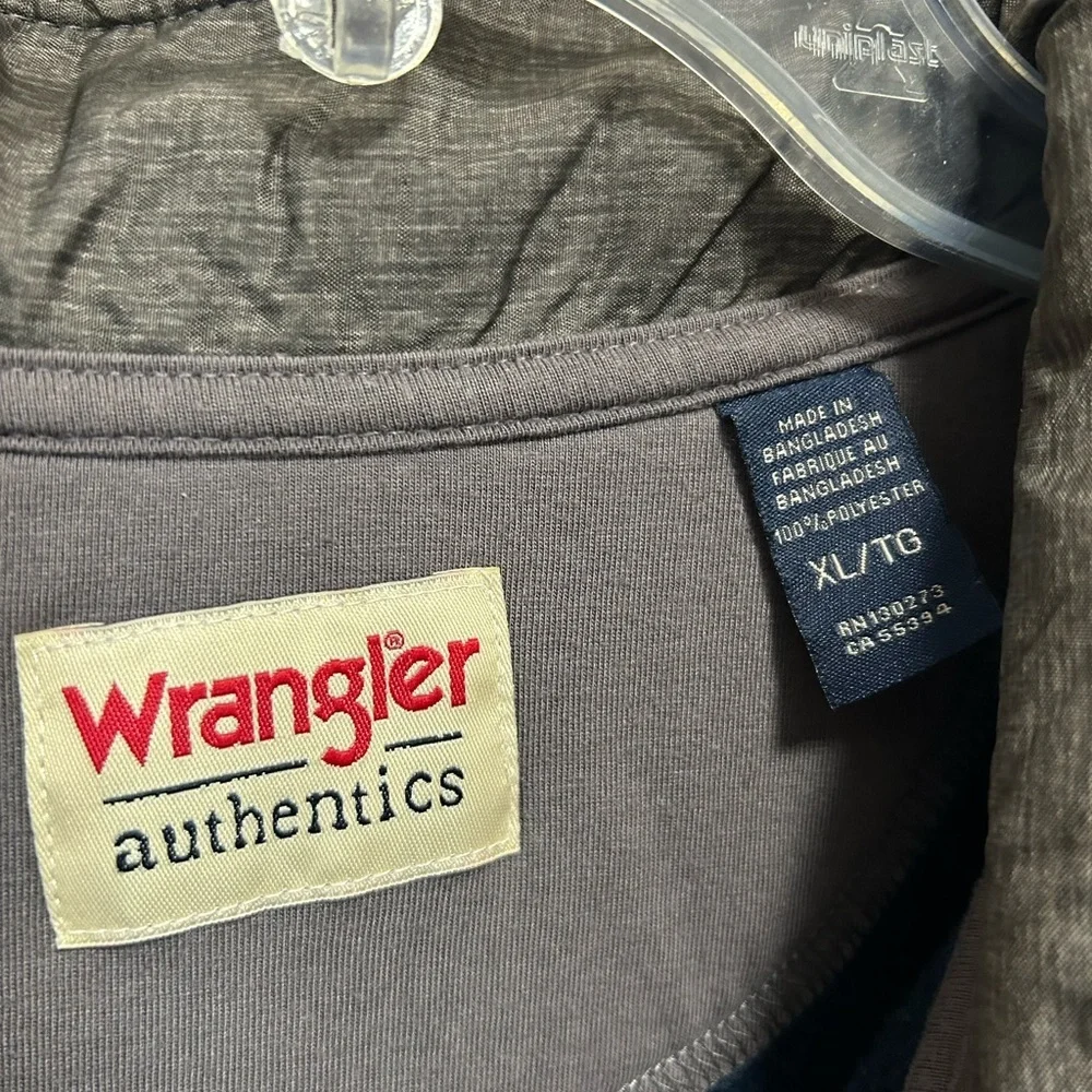 Wrangler Men's Dark Blue Zip-Up Sweater